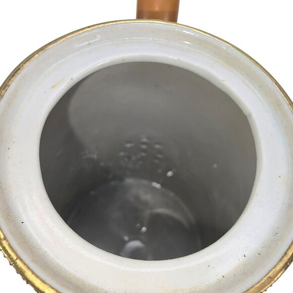 Antique Japanese Porcelain Teapot With Hand-Painted Bamboo & Flower Motif JE326 - Picture 8 of 9